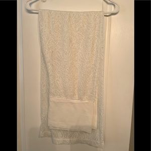 White Lace Pants for bathing suit cover up new no tags by Xhilaration size XL